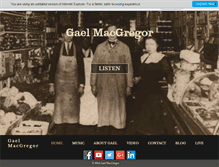Tablet Screenshot of gaelmacgregor.com